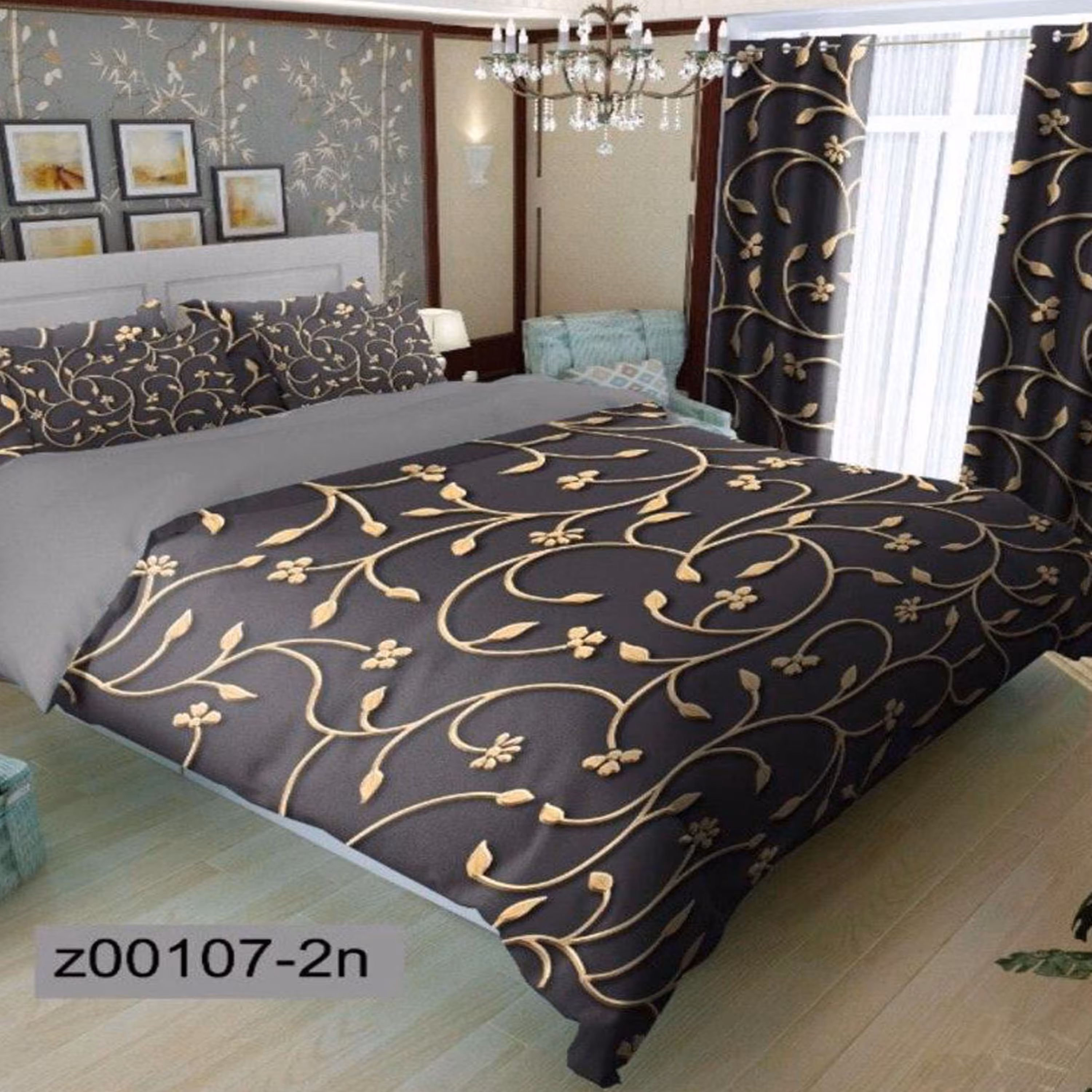 سرویس روتختی 1 نفره تنسل چاپی برندترک لند (Turk Land)  کد rs z 107