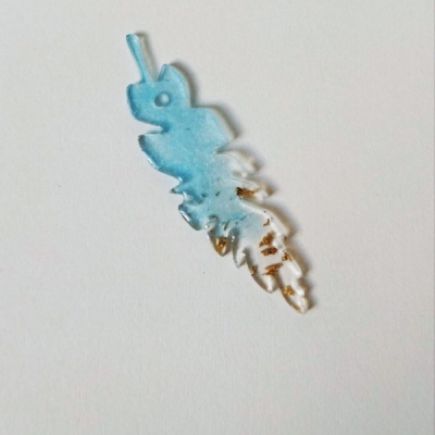 بوک مارک(نشانگرکتاب)رزینی طرح گل برگ سایز کوچک