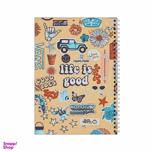 دفتر مشق 100 برگ بامبیلیپ طرح زندگی خیلی خوبه کد 3178779