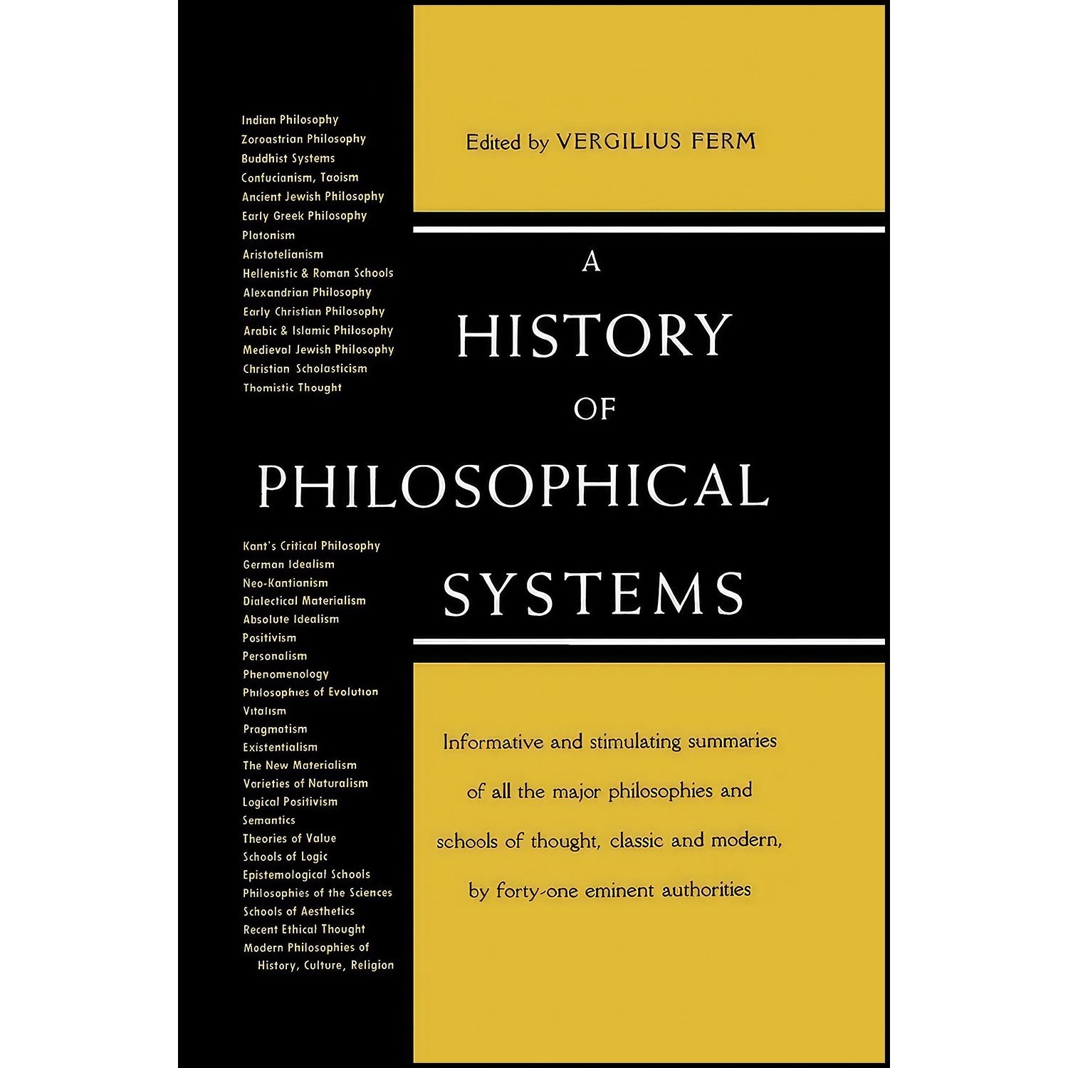کتاب زبان اصلی A History of Philosolphical Systems