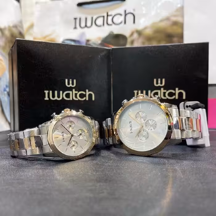 ساعت ست برند آی واچ  زنانه و مردانه  سه موتور فعال ژاپن  iWatch