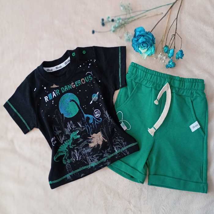 تیشرت شورتک پسرانه طرح سیاره