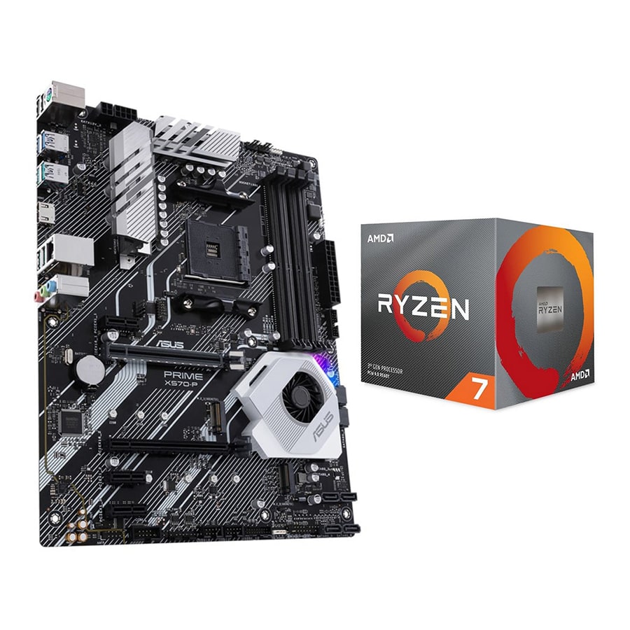قیمت و خرید سی پی یو ای ام دی مدل Ryzen 7 3700X باندل با مادربورد ایسوس PRIME X570-P | یاس ارتباط