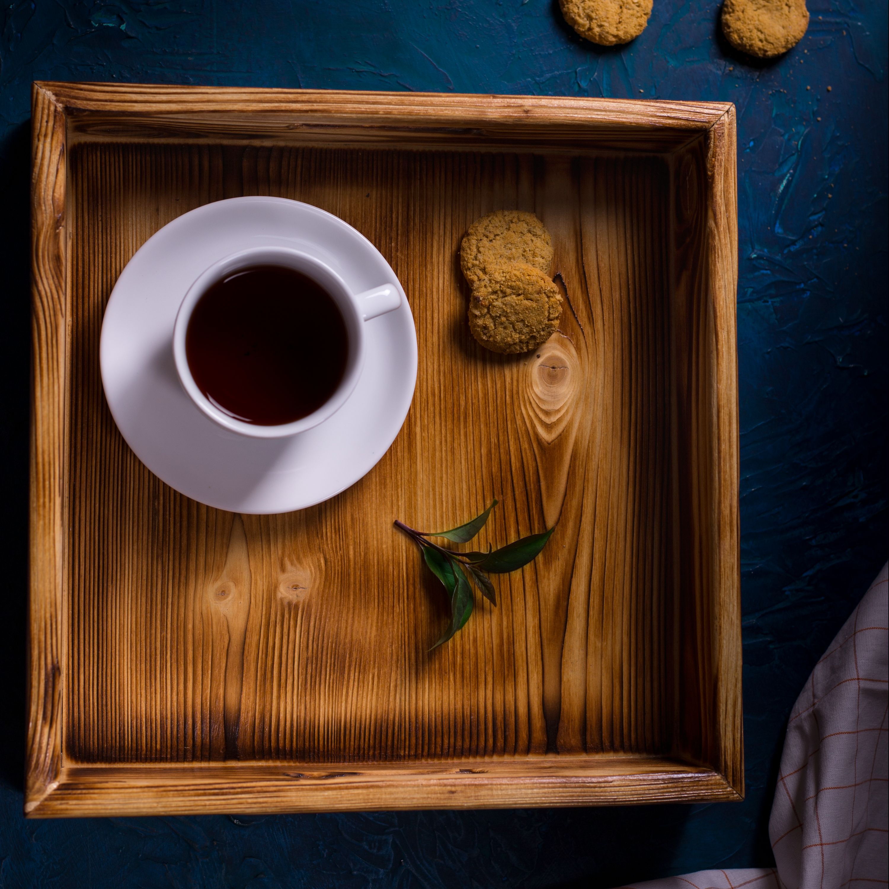 سینی چوب روس مربع
