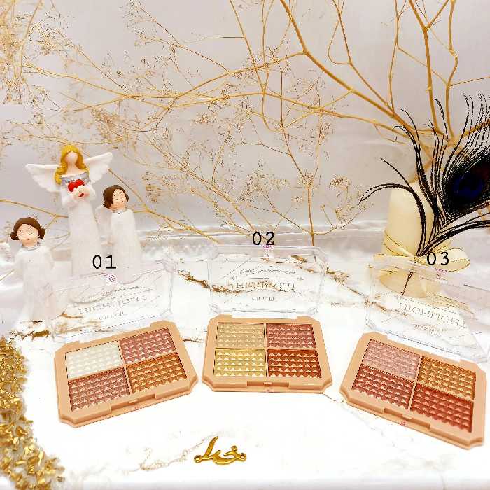 هایلایتر پر طرفدار چهار رنگ ONLY BEAUTY 
