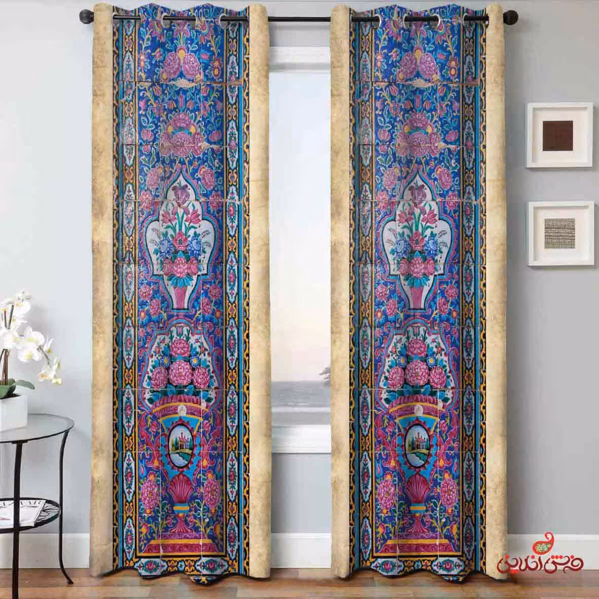 پرده 2عددی سنتی کد 2134