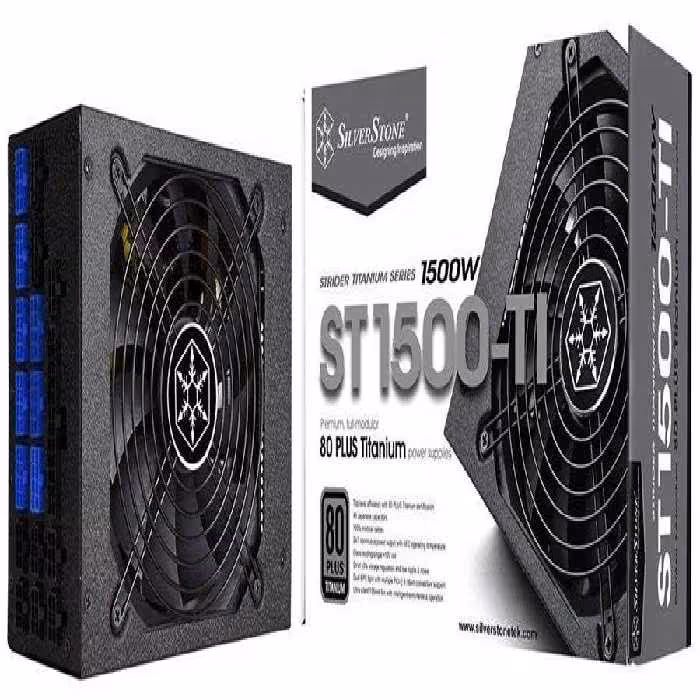 منبع تغذیه کامپیوتر سیلوراستون مدل Strider Titanium SST-ST1500-TI