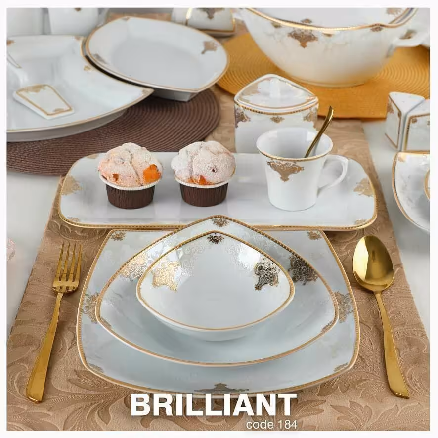 چینی پردیس طرح برلیان 105 پارچه درجه یک