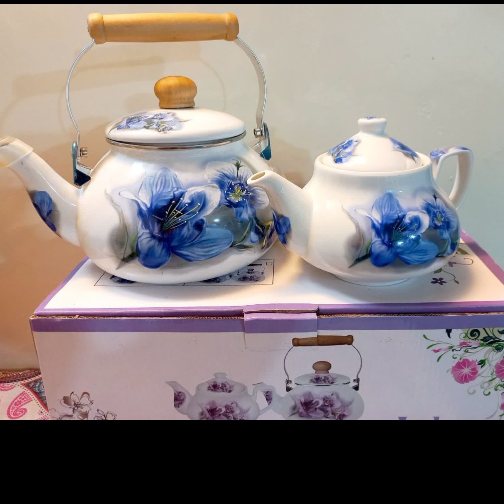 کتری و قوری لعابی خارجی