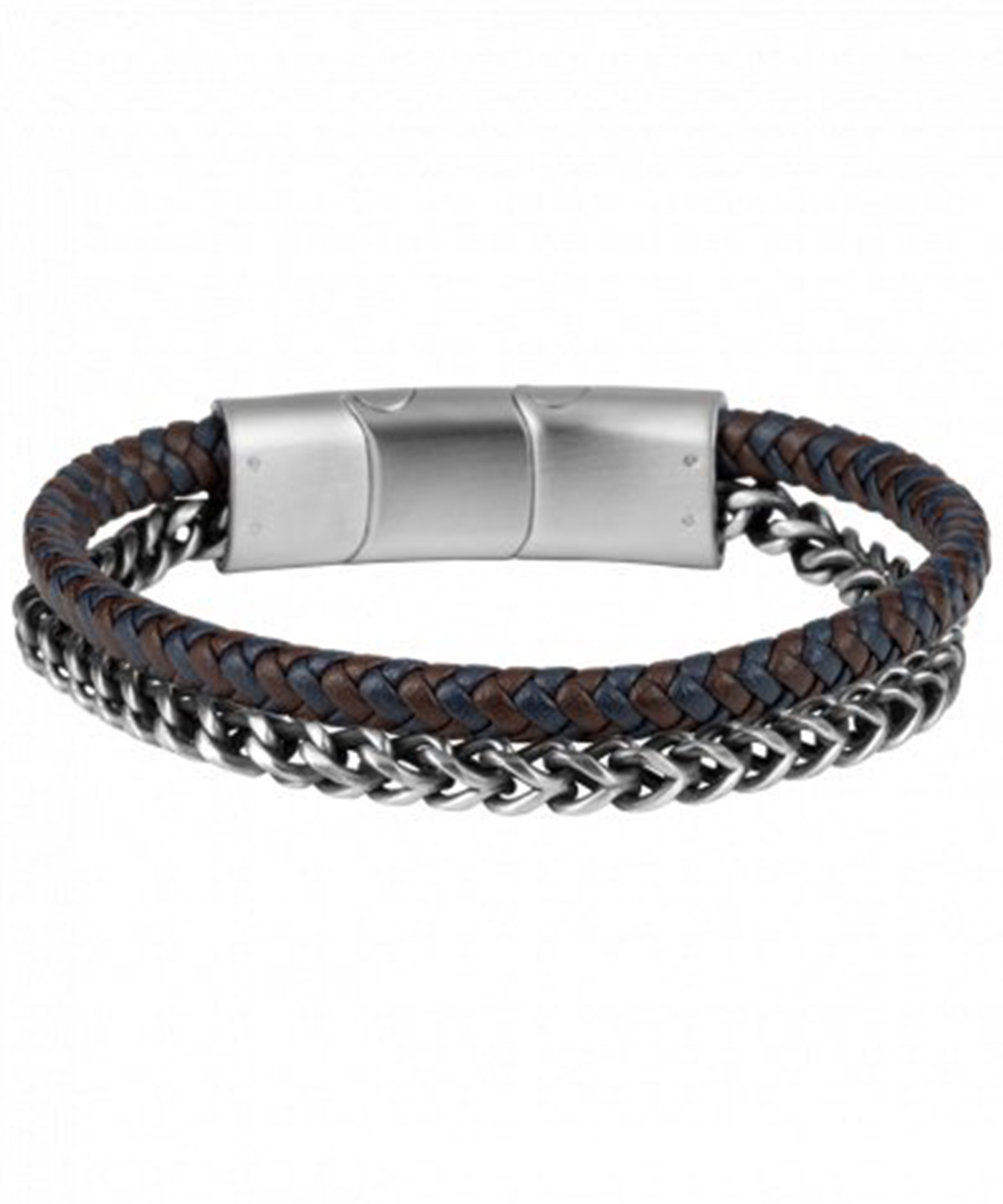 دستبند چرم مردانه و زنانه ژاک لمن ، کد S-B108A