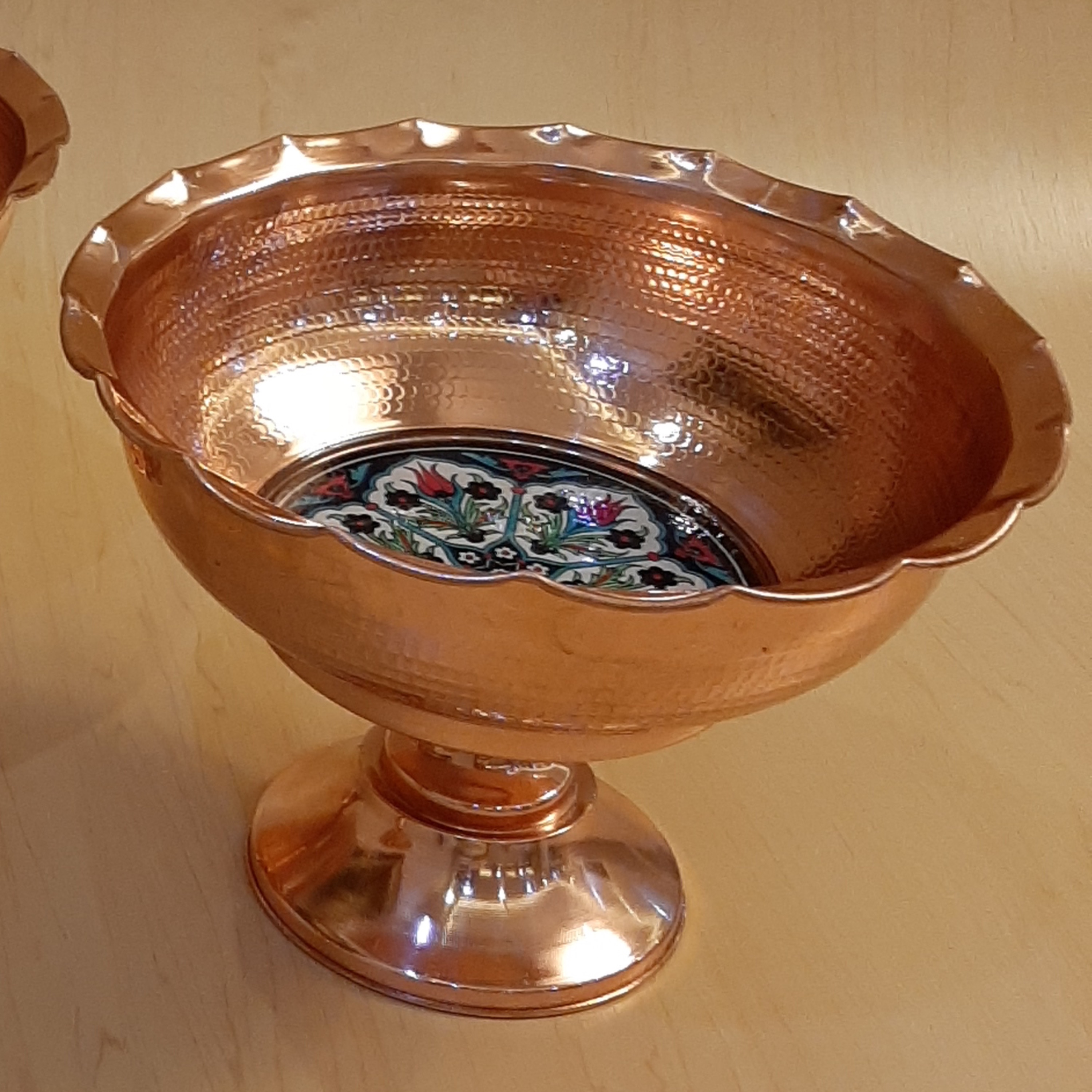 کاسه آجیل مسی مدل سلین