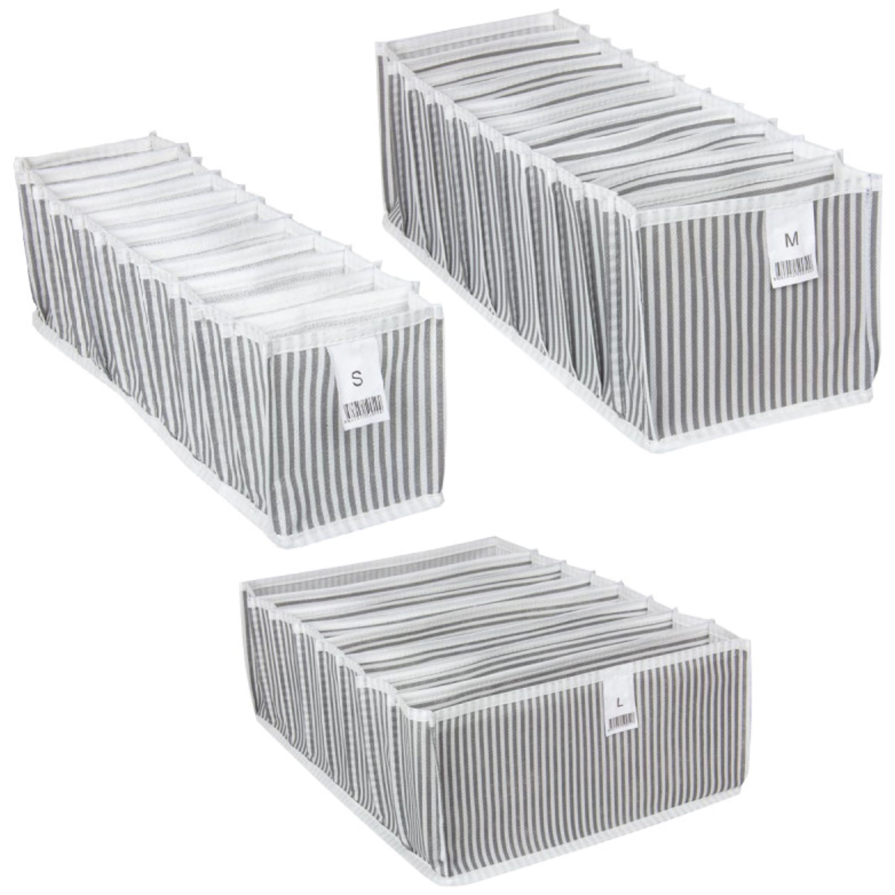 نظم دهنده کشو و کمد آلاس ترکیه سایزهای S-M-L بسته 3 عددی