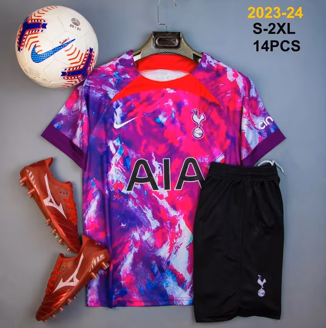 کیت تاتنهام کانسپت آبرنگی (پیراهن شورت) ورژن هواداری