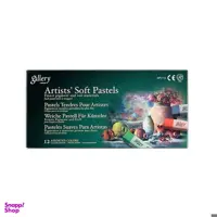 پاستل گچی 12 رنگ گالری مدل mungyo softpastel