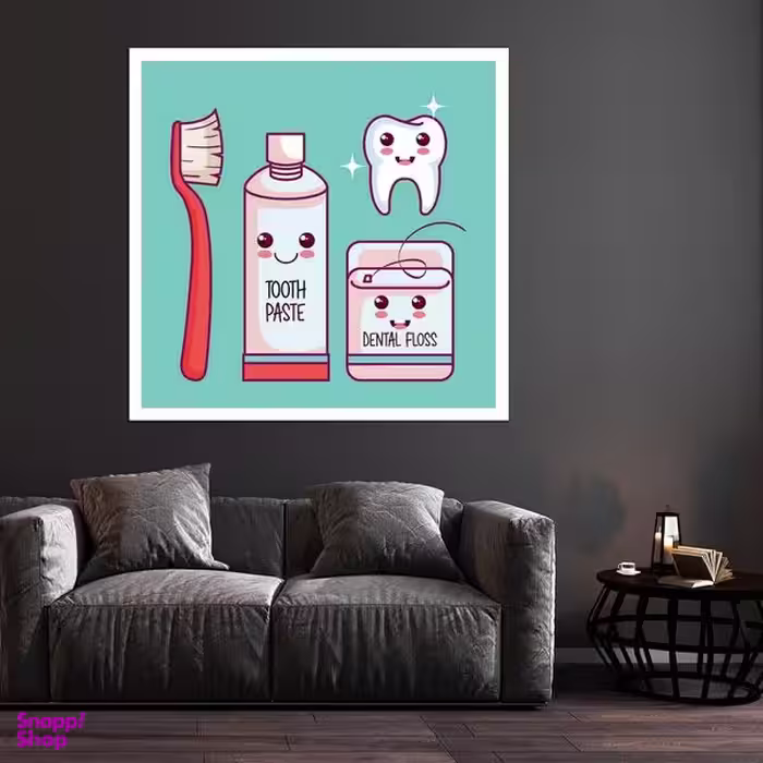 تابلو بکلیت طرح سلامت دهان و دندان مدل قاب شاسی W-S9405