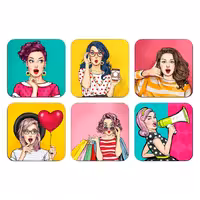 زیر لیوانی مدل C116 مجموعه 6 عددی