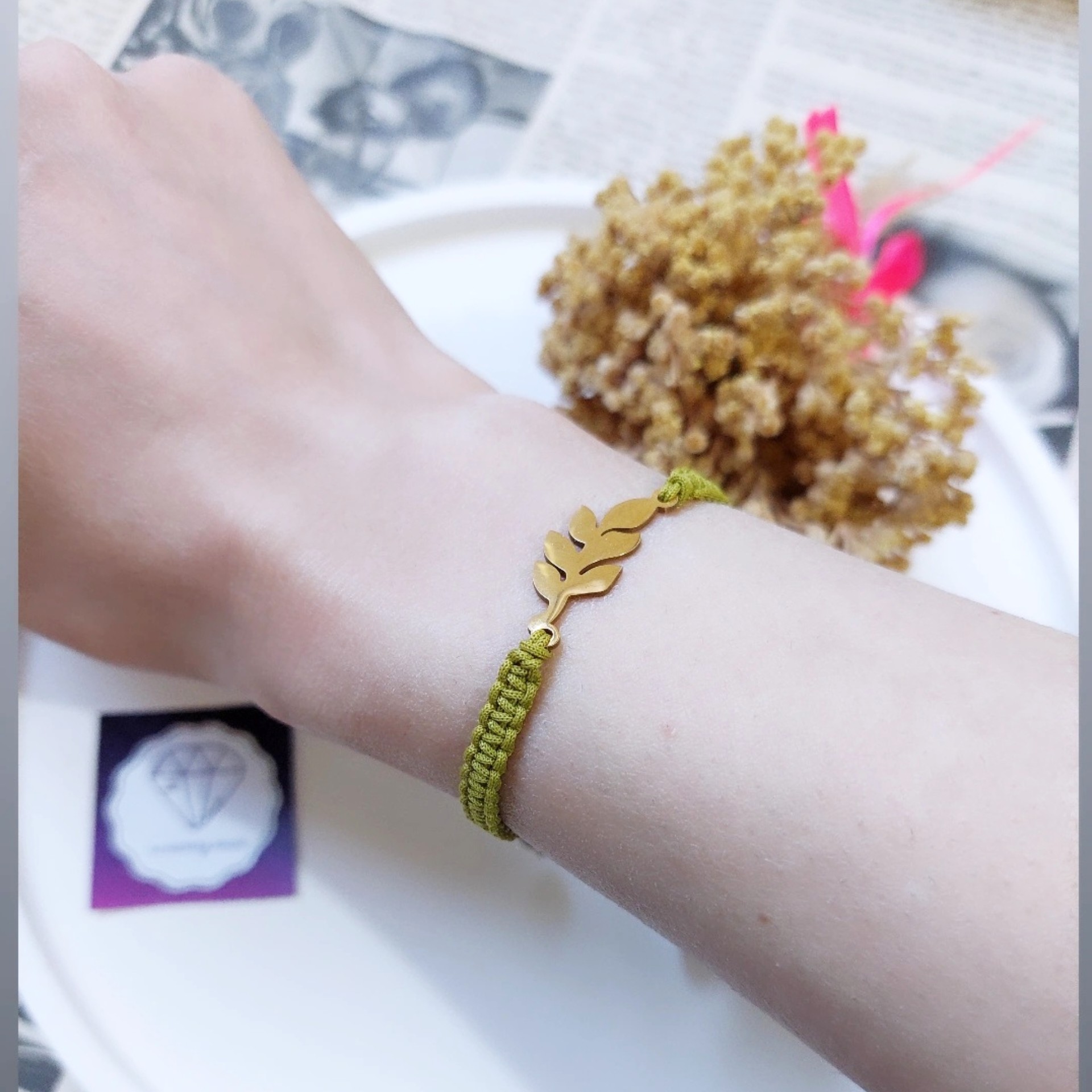 دستبند با پلاک استیل 