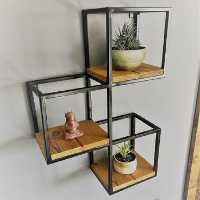 کتابخانه یا استند دیواری فلزی (پس کرایه)