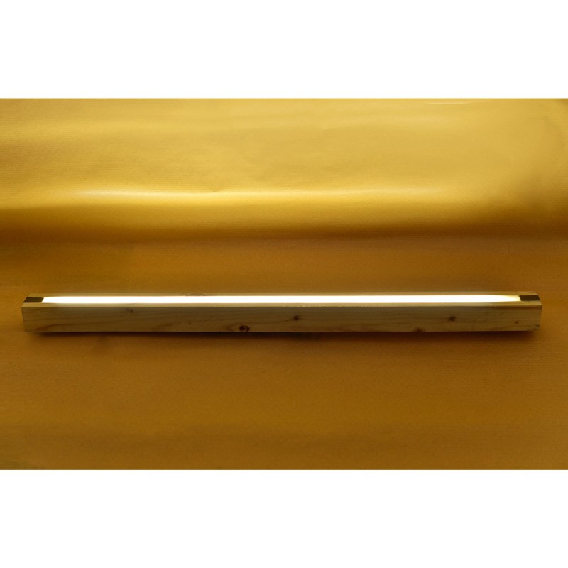 چراغ خواب چوبی تزیینی دیواری از جنس چوب نراد و LED مهتابی مدل SW3-S