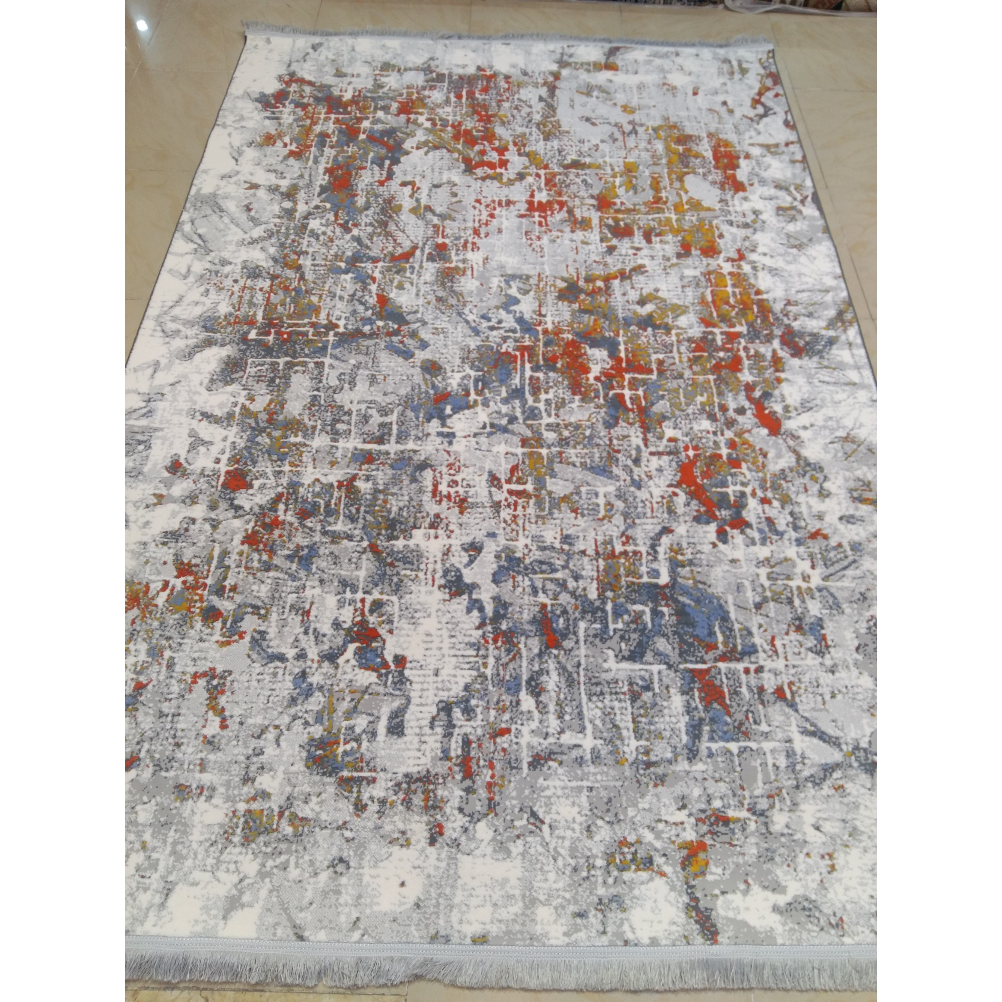 فرش وینتیج برجسته 400 شانه تراکم 1800 سایز 4 متری