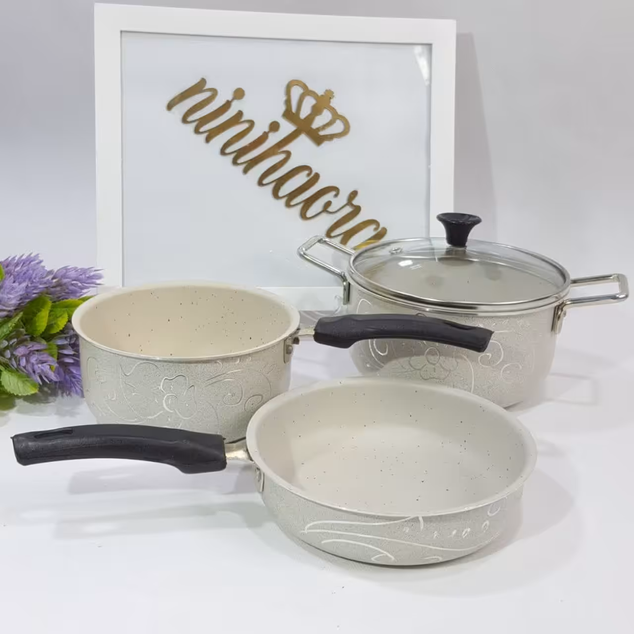 ظروف تفلون نقش حکاکی 