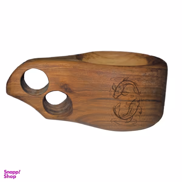 لیوان چوبی مدل ماهی 12126