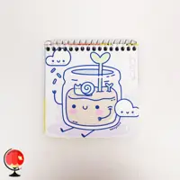 دفترچه یادداشت سیمی فانتزی طرح خوشمزه پاییزان