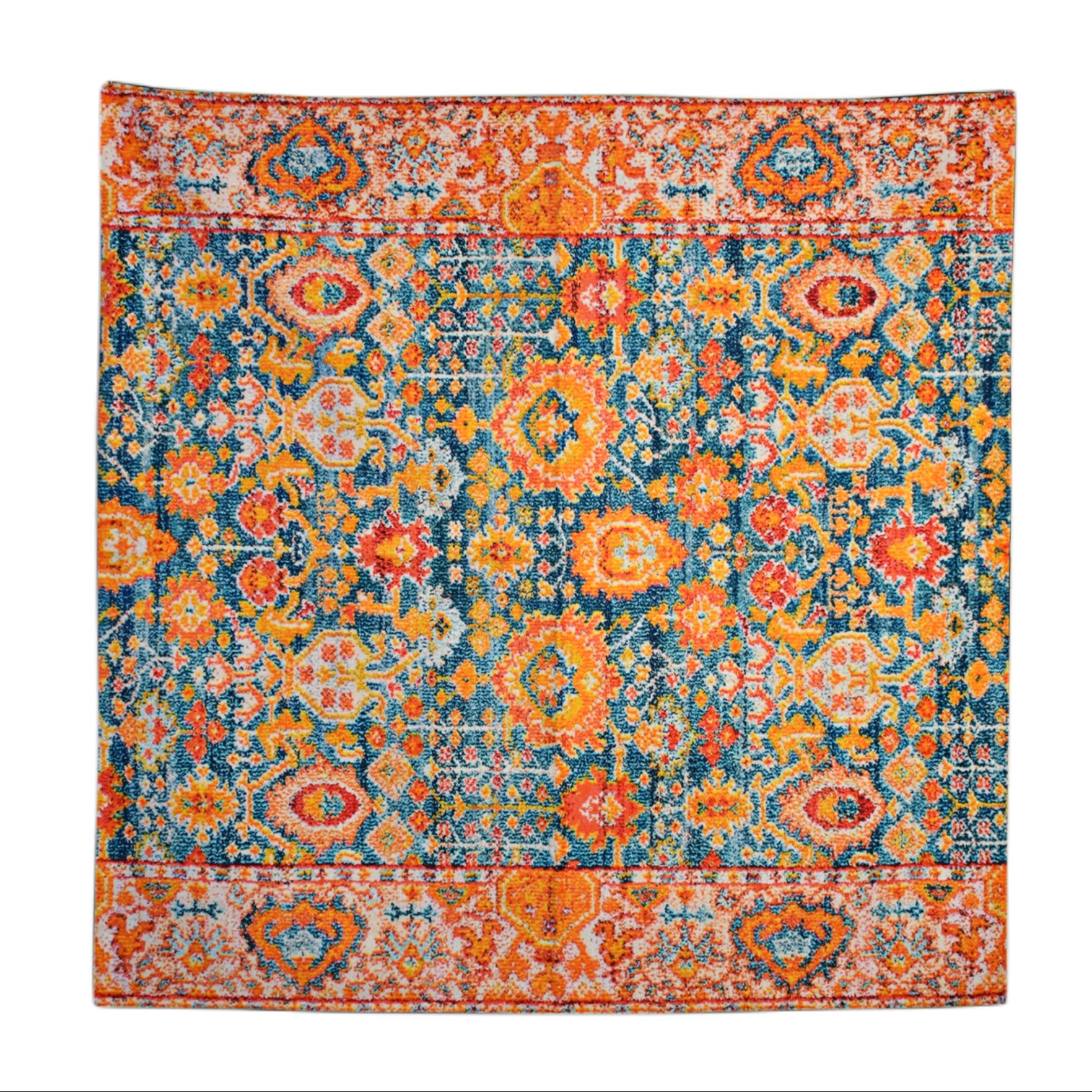 رومیزی مدل مخمل طرح کاشی کد 96