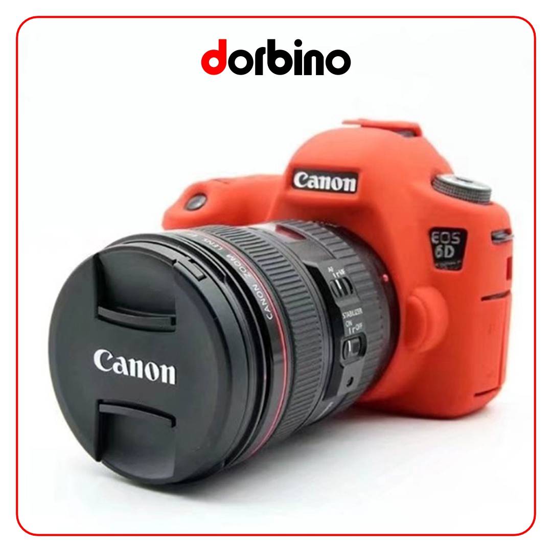 کاور دوربين قرمز مشابه اصلی Cover Canon 60D - فروشگاه دوربین دوربینو