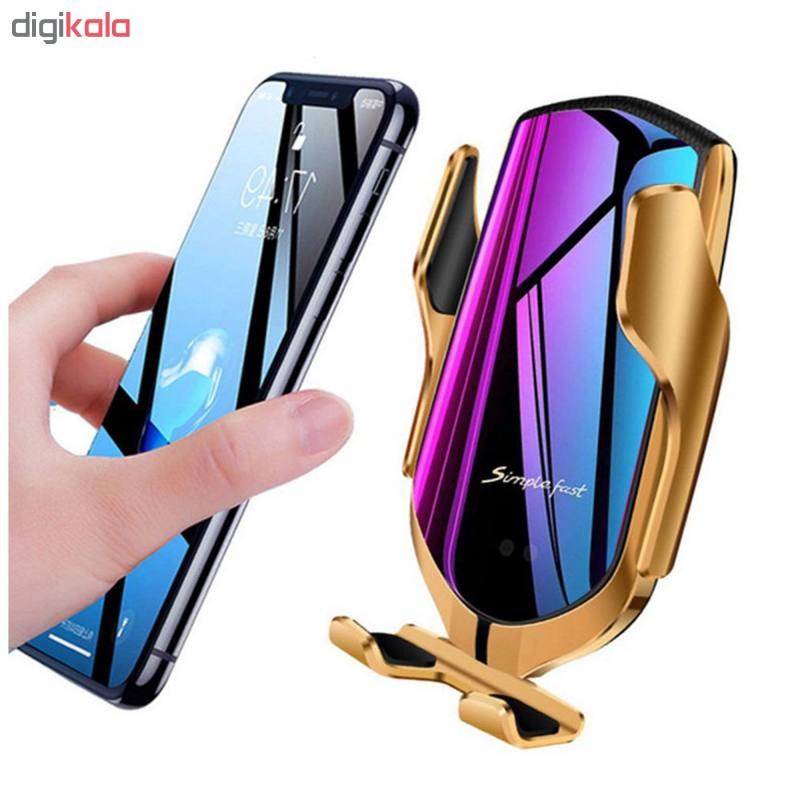 پایه نگهدارنده و شارژر بی سیم گوشی موبایل مدل R2