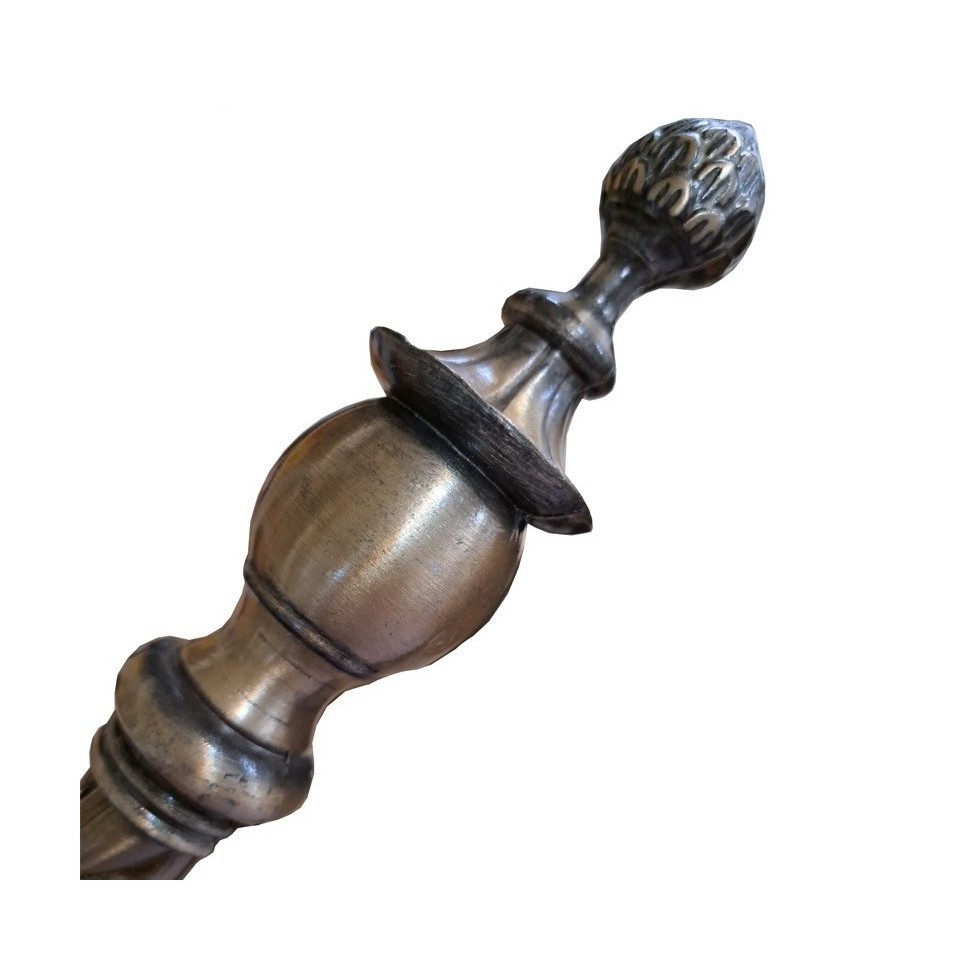 دستگیره درب حیاطی دوپیچ طرح دار (40سانت)