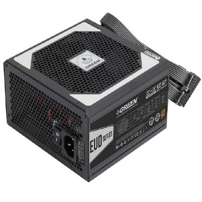 منبع تغذیه کامپیوتر گرین مدل GP530A-EUD 80 Plus Bronze توان 530 وات