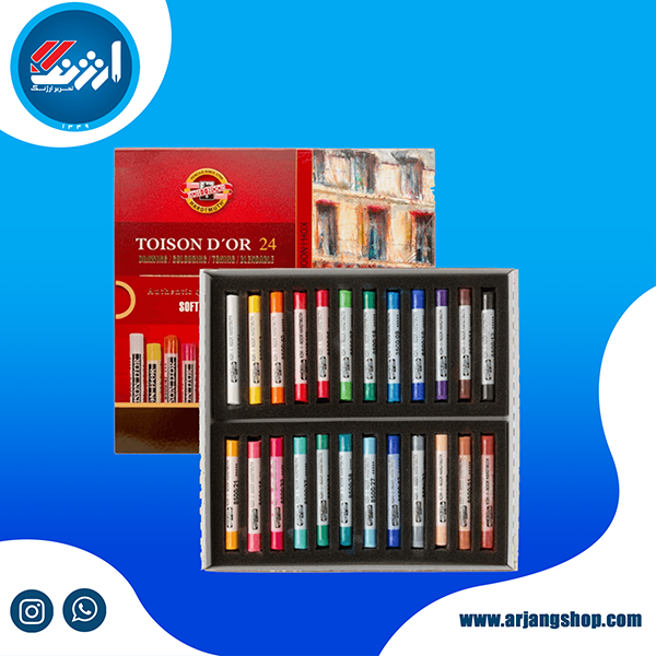 پاستل گچی 24 رنگ کوه نور