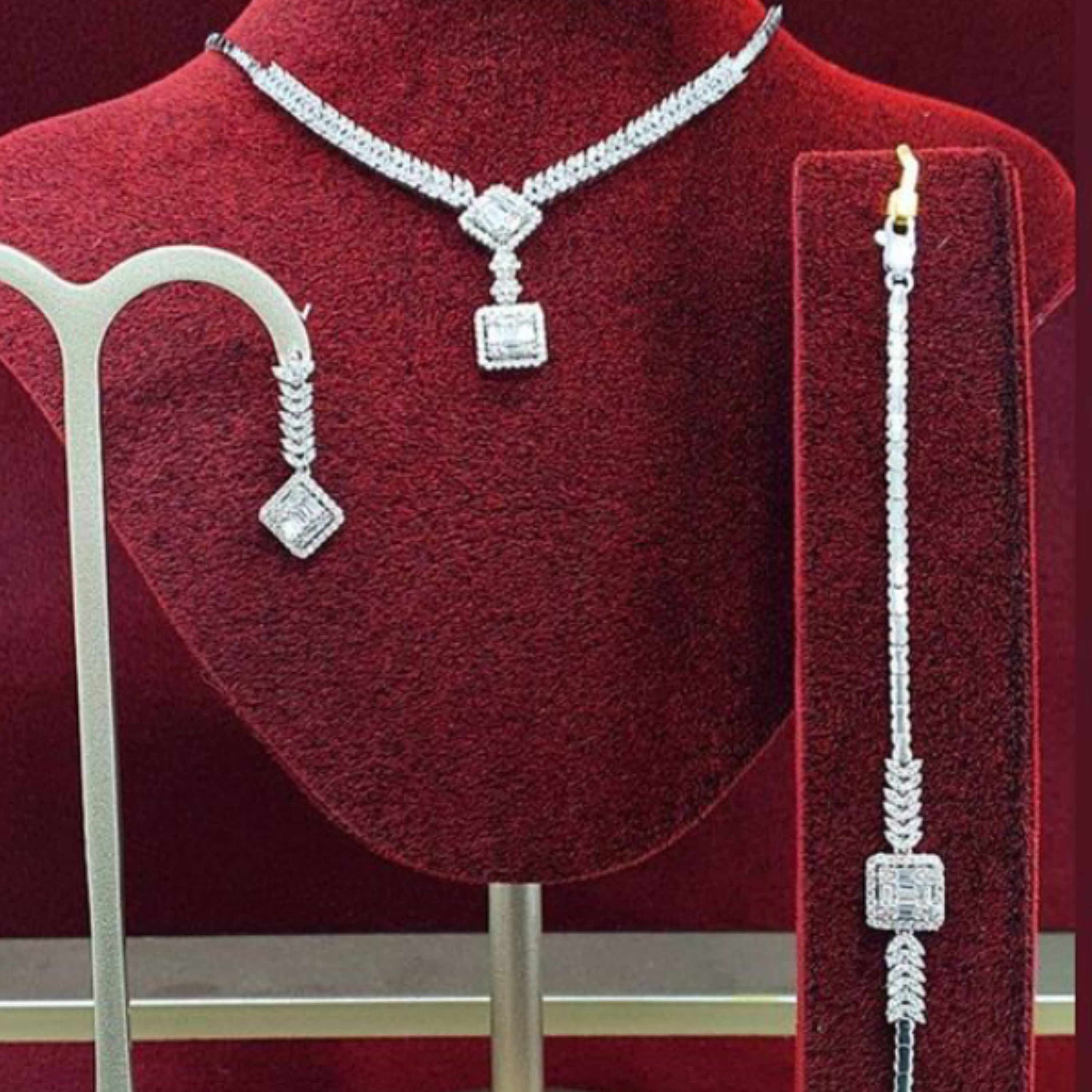 سرویس نقره طرح جواهری 116