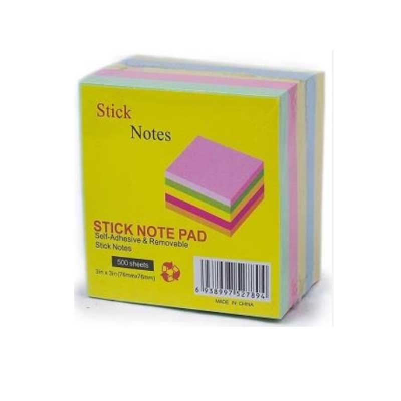 کاغذ یادداشت چسب دار (استیک نوت) 320 برگی پاستلی