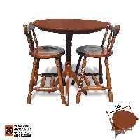 میز ناهارخوری چوبی دو نفره مدل خراطی