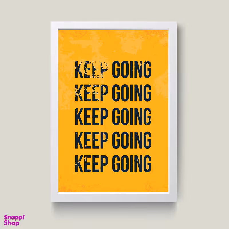 تابلو مدل دکوراتیو انگیزشی keep goingکدG5-09
