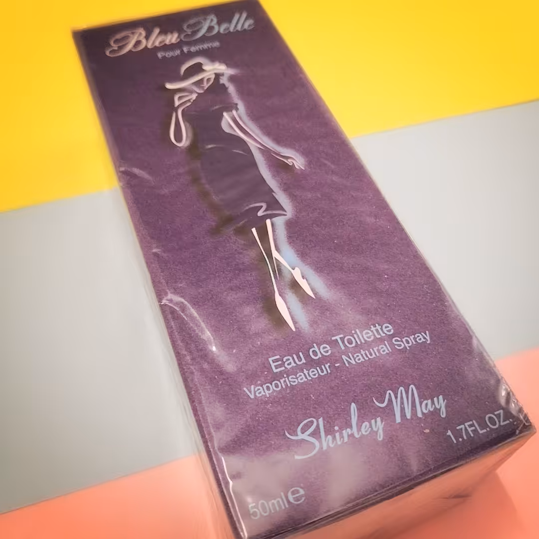 عطر ادکلن ادو تویلت Shirley may زنانه bleu belle اورجینال  50 میل رایحه گل ساخت امارات