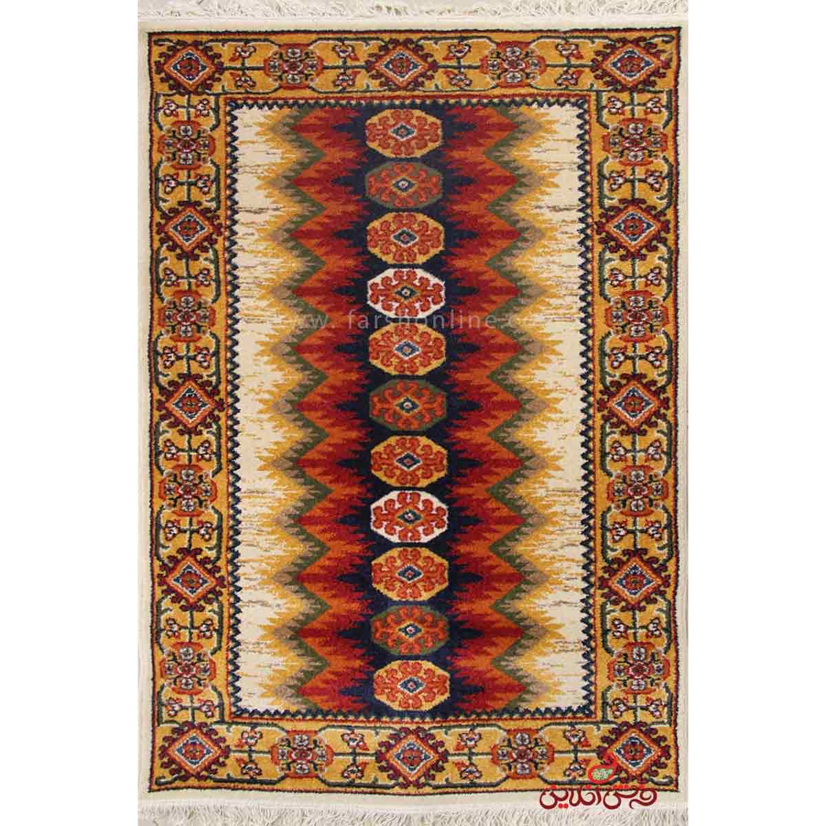 فرش ماشینی ساوین طرح پریناز کرم