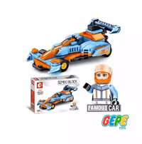 لگو مدل ماشین مسابقه ی فرمول یک آبی