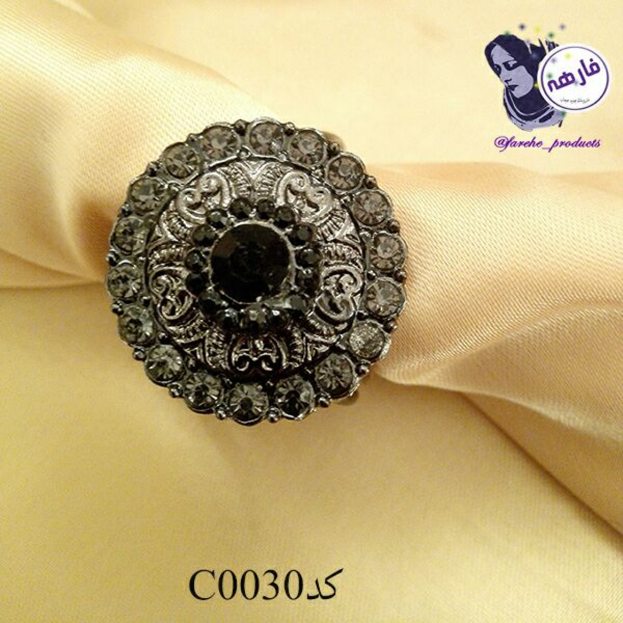 حلقه روسری سه حلقه ای