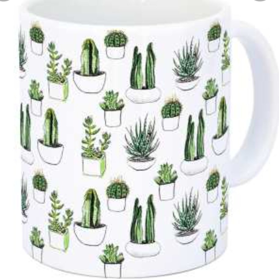 ماگ سرامیکی طرح گلدان کد1065