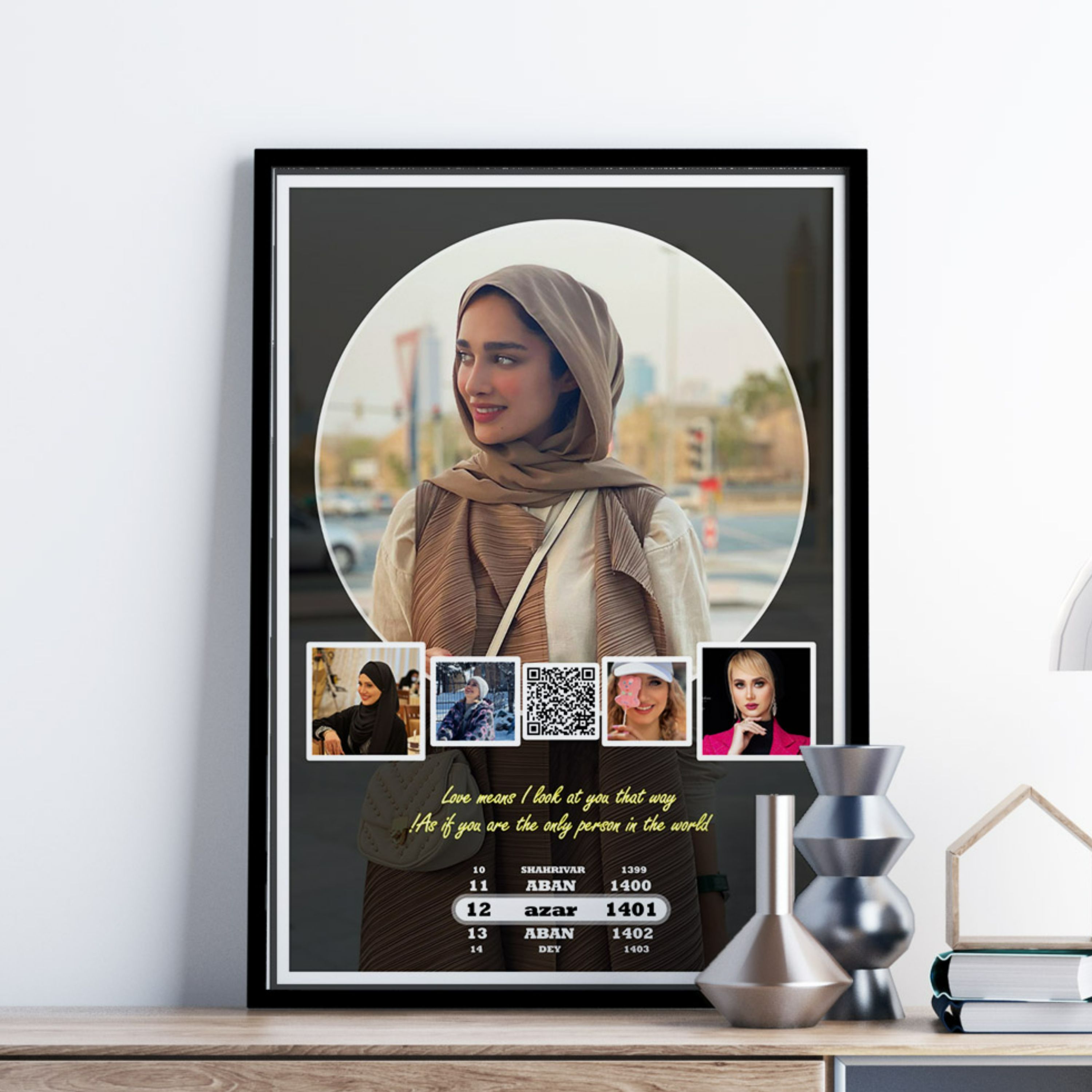 تابلو  صوتی دکوراتیو شیک و خاص طرح عاشقانه سایز 20 در 30 با طرح و عکس دلخواه همراه با ارسال رایگان 