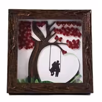 تابلو ملیله کاغذی طرح درخت