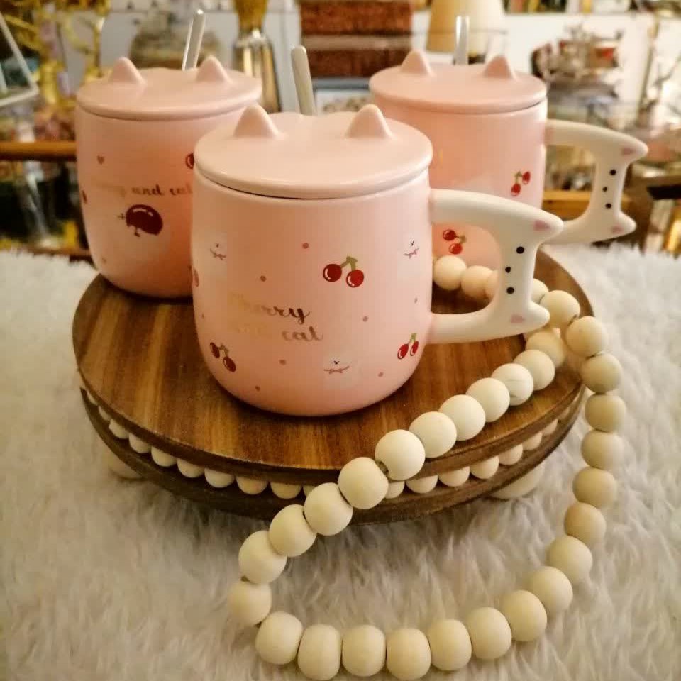 ماگ سرامیکی وارداتی طرح گیلاس 