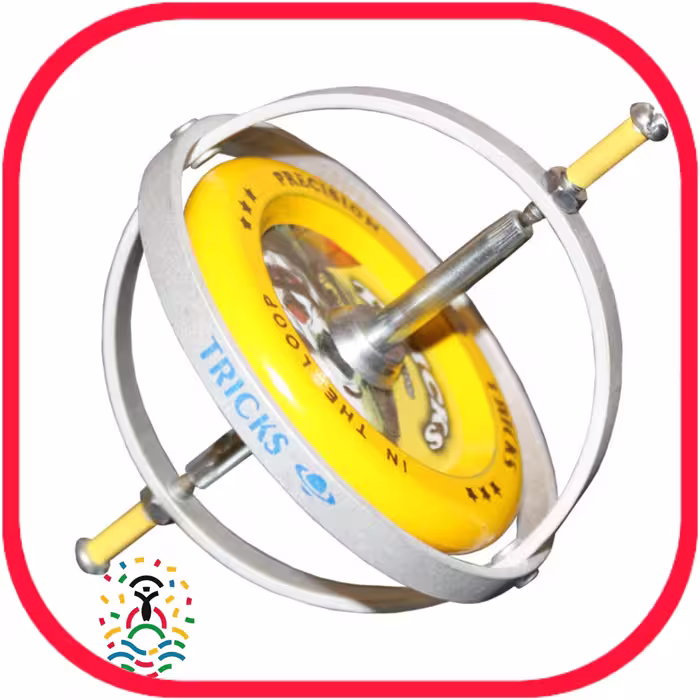 فرفره ژیروسکوپ فلزی تعادلی چرخان (پک دو عددی)