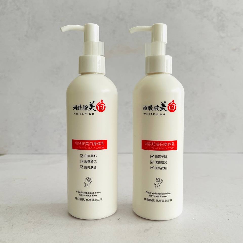 لوسیون سفید کننده پمپی 250 میل درخشان و مرطوب کننده عالی و ترمیم پوست خشک