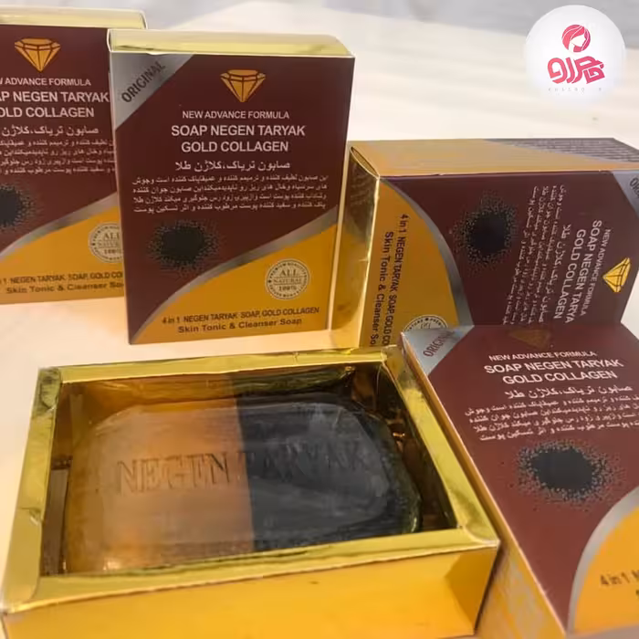 صابون کلاژن طلا نگین بلوچستان - جوان و شاداب کننده - پاک کننده - اورجینال