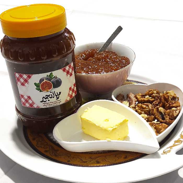 مربا انجیر 1 کیلویی - تهیه شده از میوه ارگانیک و بدون مواد نگه دارنده