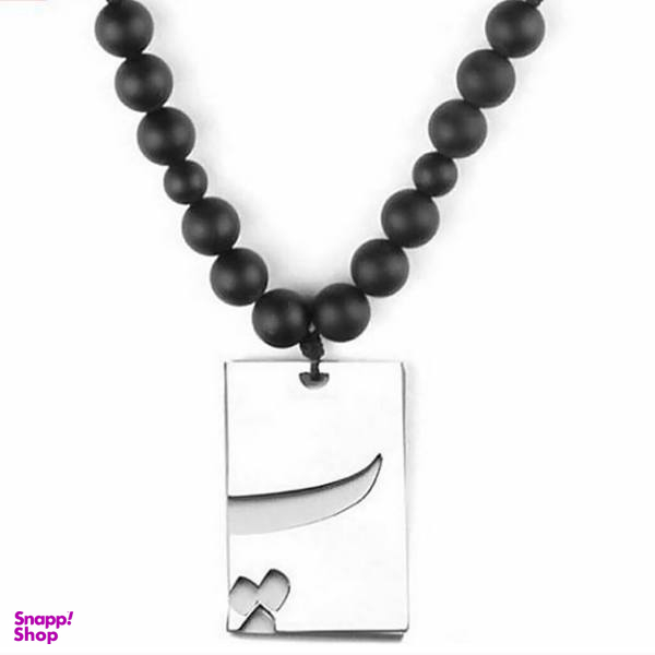 گردنبند نقره ترمه مدل حرف پ
